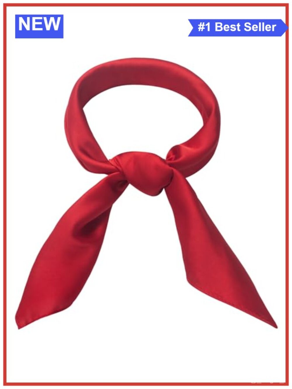 Women Square Scarf 27.5" Satin Silk Feeling Head Bandana Neckerchief